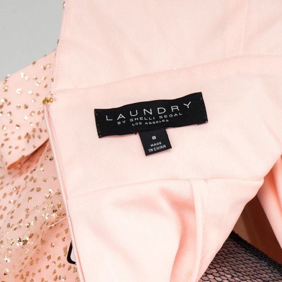 NWT Laundry by Shelli Segal Sequined Tiered   Gown - Picture 8 of 9